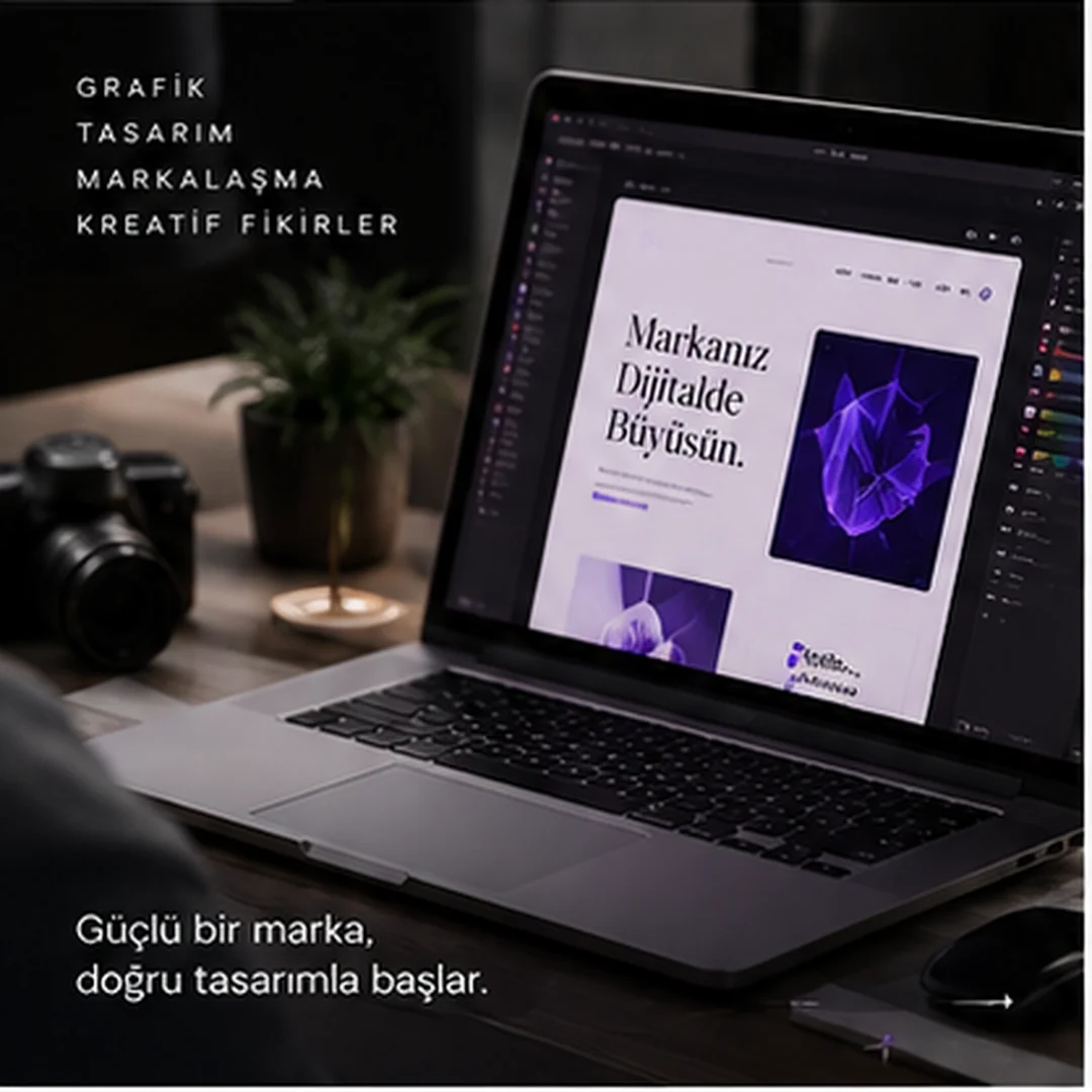 PurPixel Instagram paylaşımı — “Güçlü bir marka, doğru tasarımla başlar.”